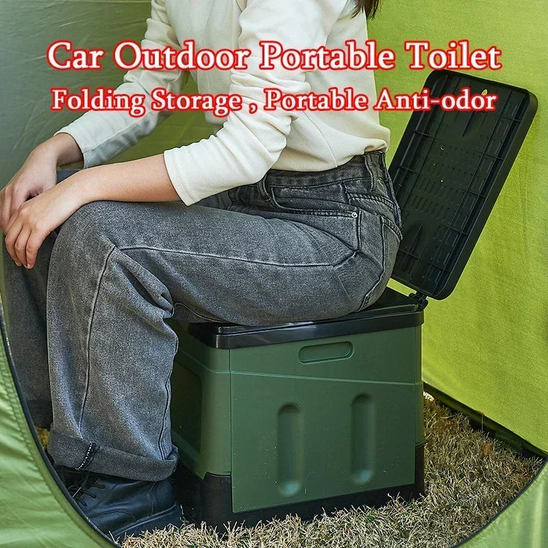 Portable Folding Toilet – Compact & Multi-Functional for Travel