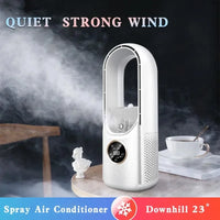 Portable Mini Air Cooler Fan – USB Bladeless Cooling Fan with 6 Speeds & Timer