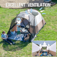 6/8/10 Person Family Camping Tent with Screen Room