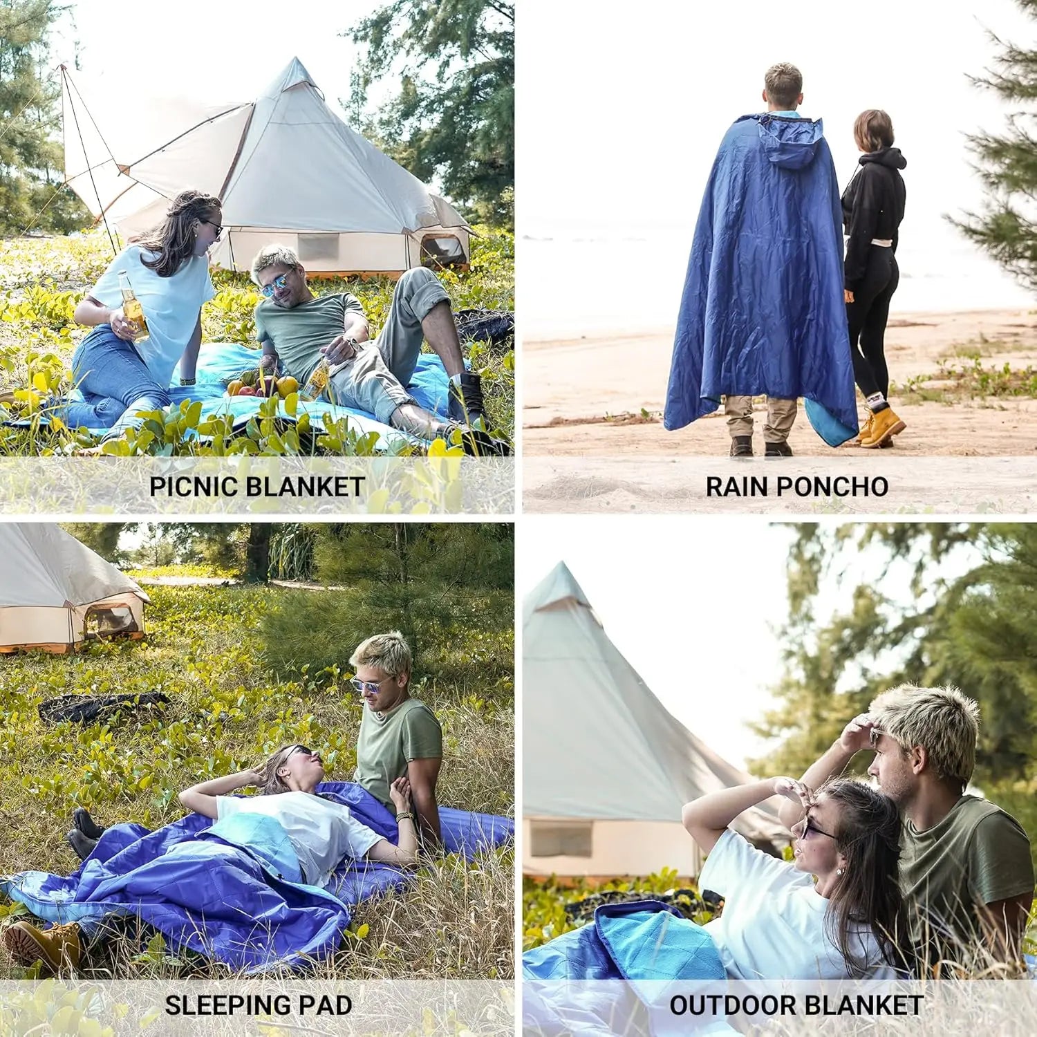 KingCamp Waterproof Hooded Stadium Blanket