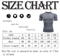 Men's Compression Running Shirt Quick Dry Sports Tee