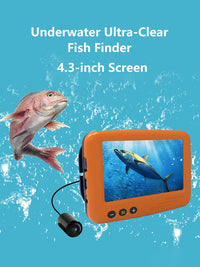 Underwater Fishing Camera 4.3 Inch LCD Ice Fishing Finder Winter Fisherman Fishing Camera with Night Vision 15m Cable