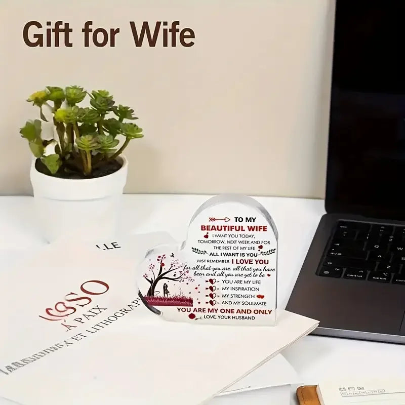 Romantic Heart Keepsake - Gift for Wife