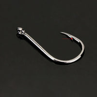 Heavy Duty Fishing Hooks Set – High Carbon Steel Barbed Hooks for Saltwater & Freshwater Fishing