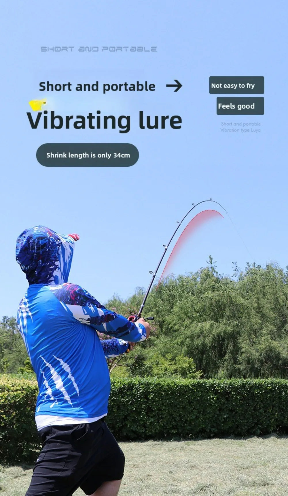 Heavy Duty Surf Fishing Rod – Saltwater & Freshwater Spinning & Casting Fishing Pole (1.6M-2.1M)