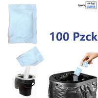 Outdoor Portable Toilet Gel - Absorbent Pee Powder 1-100 Pack