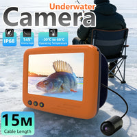 Underwater Fishing Camera 4.3 Inch LCD Ice Fishing Finder Winter Fisherman Fishing Camera with Night Vision 15m Cable