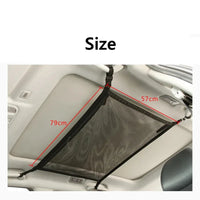 SUV Car Ceiling Storage Net Organizer – Heavy Duty Breathable Mesh Roof Cargo Storage for Travel & Road Trips