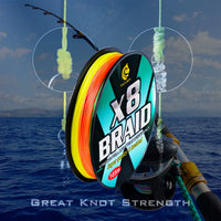 Heavy Duty X8 Braided Fishing Line – Japanese PE Fishing Wire (20LB-118LB Multicolor)