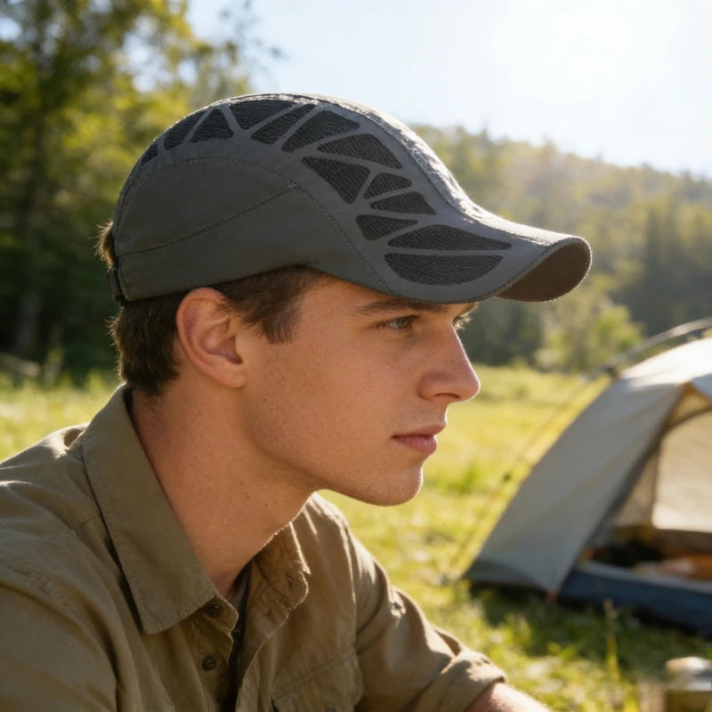 Breathable Mesh Sports Cap – Quick Dry Sunshade Duckbill Hat for Outdoor Summer Activities