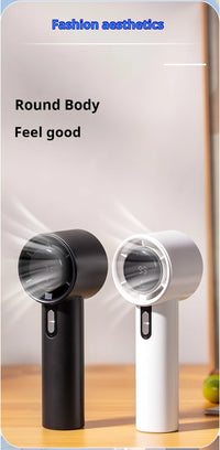 5200mAh Handheld Cooling Fan – USB Rechargeable Fan with LED Display & Cooling Plate