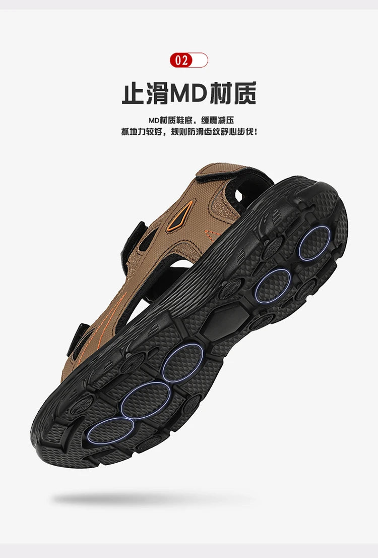 Men's Waterproof Hiking Sandals Outdoor Beach Sandals