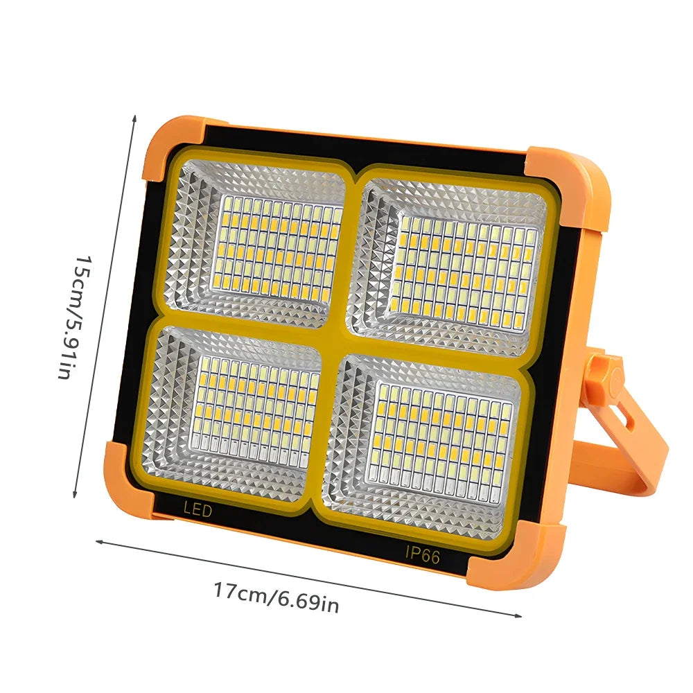 200W Solar Rechargeable Camping Light with Magnet
