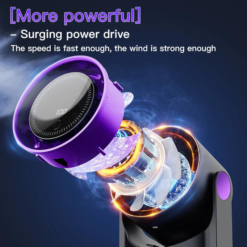 TINSOL Wireless Desktop Air Circulator Fan – Quiet Portable Fan for Desk, Wall & Ceiling Use