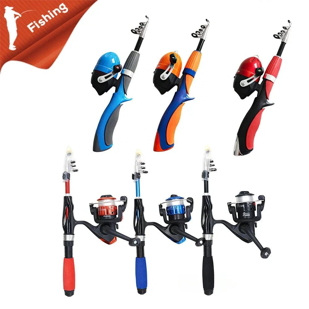 Super Hard Carbon Fiber Fishing Rod & Reel Combo – Heavy Duty Boat, Ice & Fly Fishing Rod Set