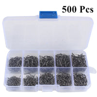 Heavy Duty Fishing Hooks Set – High Carbon Steel Barbed Hooks for Saltwater & Freshwater Fishing