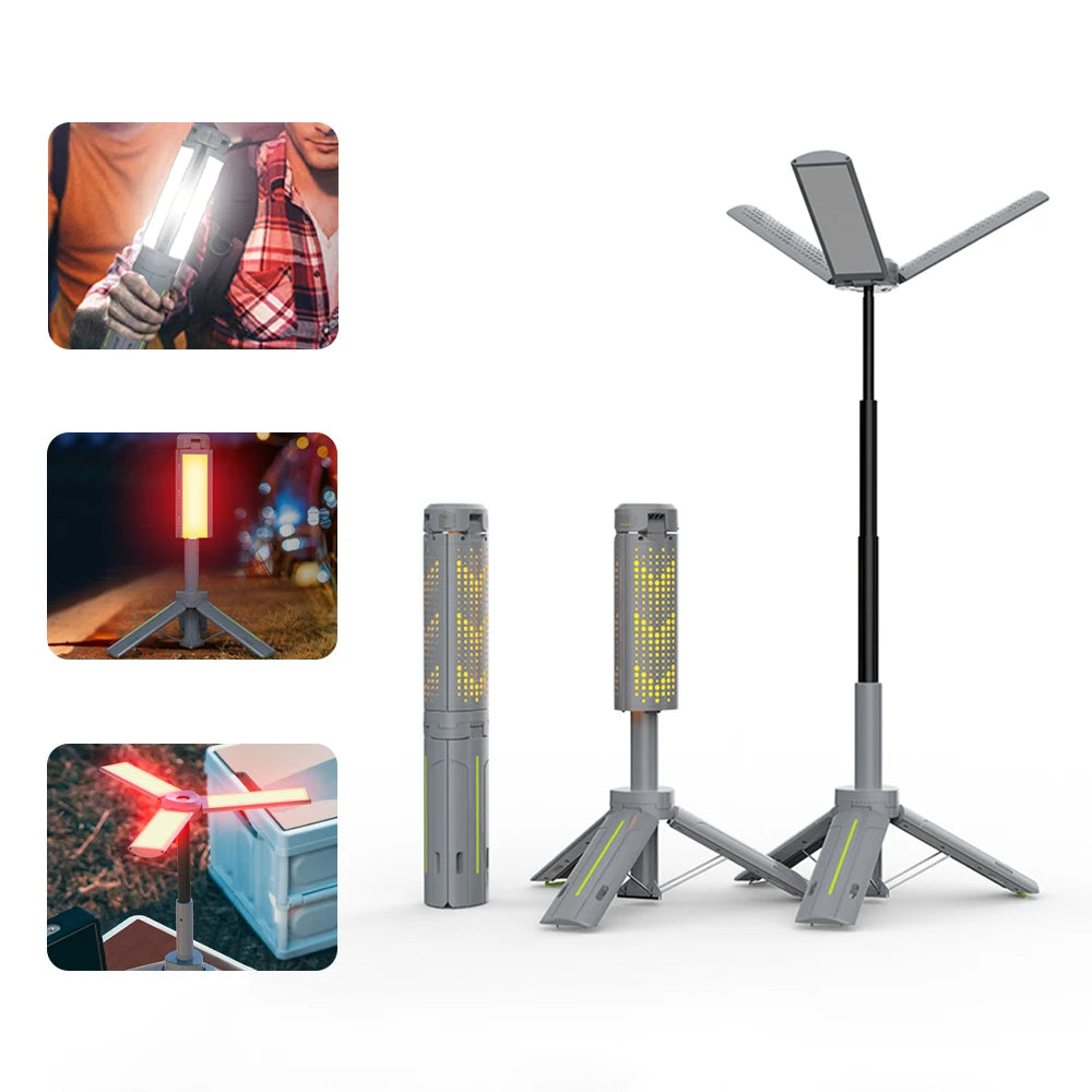 Outdoor Retractable Camping Lamp – 1000 Lumen LED Rechargeable