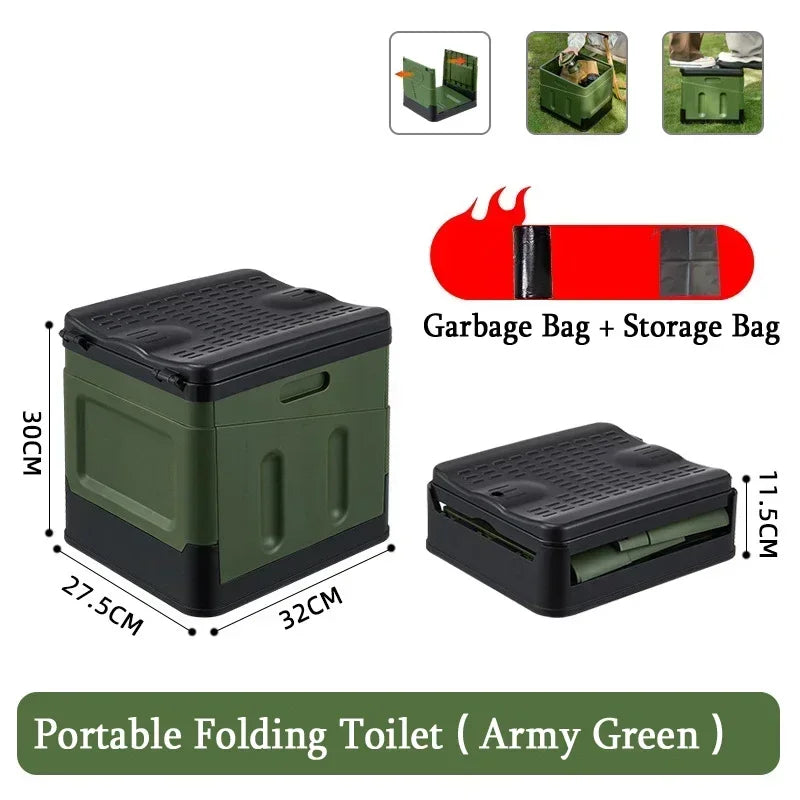Portable Folding Toilet – Compact & Multi-Functional for Travel