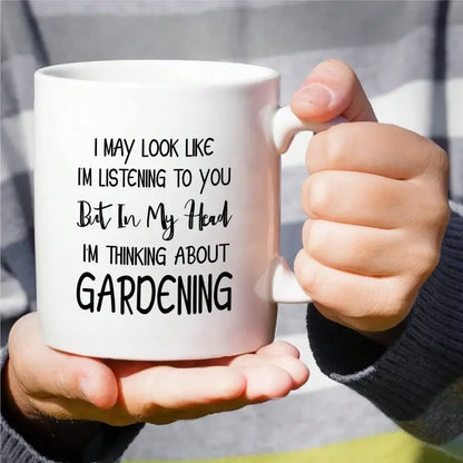 Funny White Ceramic Coffee Mug - 11oz Gift for Friends & Family