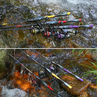 Heavy Duty 2-Piece Carbon Fiber Fishing Rod & Reel Combo – CNC Aluminum Spinning Reel Set
