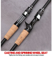 Ultra Lightweight Telescopic Baitcasting Fishing Rod – Carbon Fiber Spinning & Casting Rod with Wooden Handle