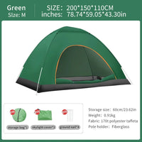 2-3 Person Outdoor Pop Up Tent – Waterproof Automatic Camping Tent | Field to Peak.