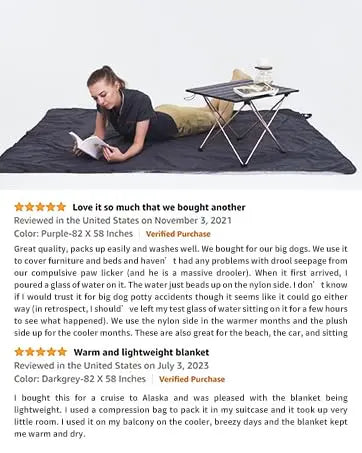 KingCamp Waterproof Hooded Stadium Blanket