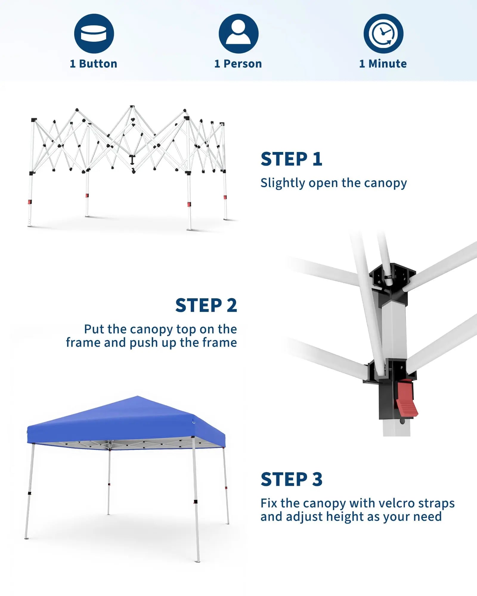 10x10 Pop Up Canopy Tent Waterproof Outdoor Shelter