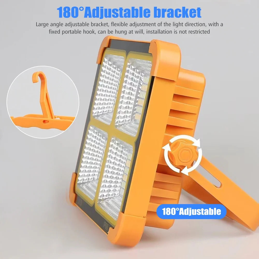 200W Solar Rechargeable Camping Light with Magnet