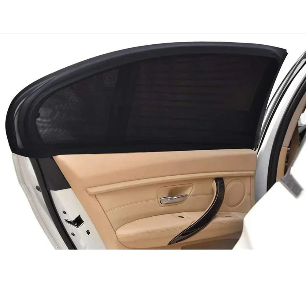 Car Window Sunshade Mosquito Net Set – Breathable UV Protection Screens for Front & Rear Windows (2PCS/4PCS)