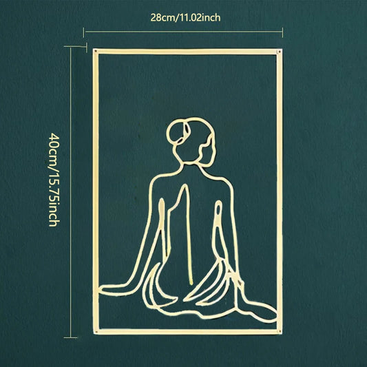 Sexy Woman Silhouette - Metal Wall Decor