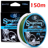 Heavy Duty PE Braided Fishing Line – 4-Strand Multifilament Fishing Wire (15LB-65LB, 100M-550M)