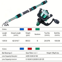 Telescopic Fishing Rod & Reel Combo Full Fishing Kit