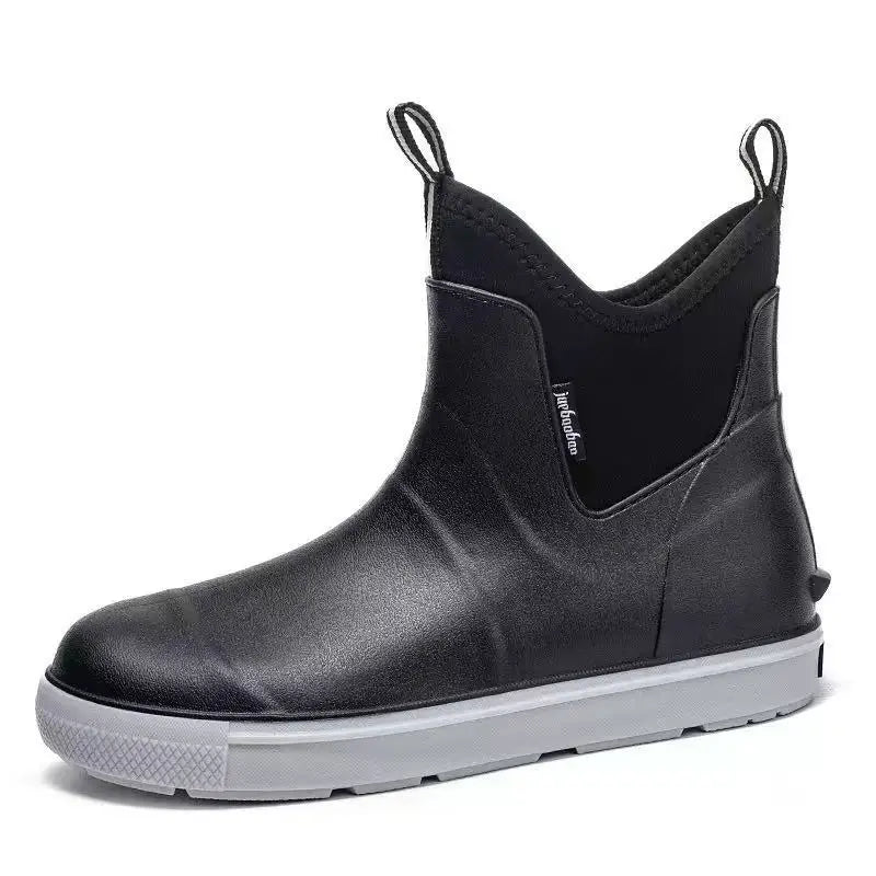 Men’s Heavy Duty Waterproof Rain Boots – Durable Outdoor Fishing & Work Boots