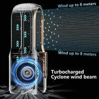 Portable Mini Air Cooler Fan – USB Bladeless Cooling Fan with 6 Speeds & Timer