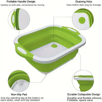 Foldable Camping Basin with Sink & Storage Organizer