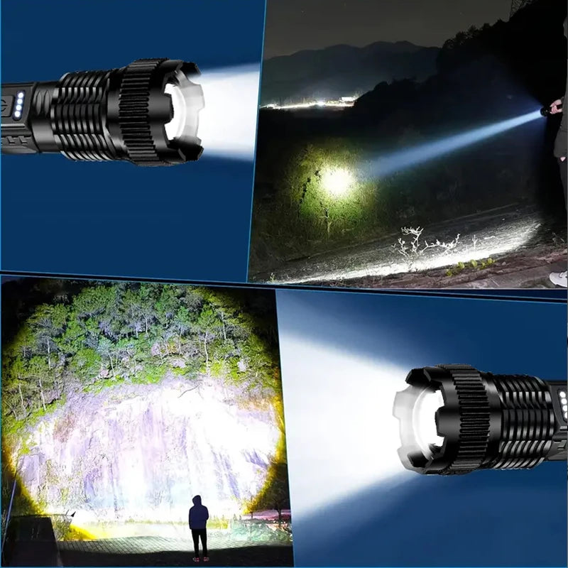 Rechargeable Tactical LED Flashlight for Camping