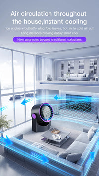 TINSOL Wireless Desktop Air Circulator Fan – Quiet Portable Fan for Desk, Wall & Ceiling Use