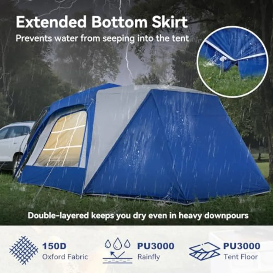 SUV Tent for Camping SUV Camping Tent with Awnings Waterproof Blow Up Tent Easy Setup Car Truck Camping Tent
