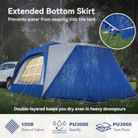SUV Tent for Camping SUV Camping Tent with Awnings Waterproof Blow Up Tent Easy Setup Car Truck Camping Tent