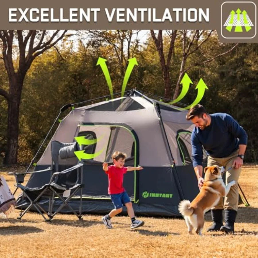 6 Person Instant Camping Tent Waterproof Family Shelter