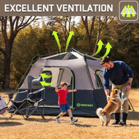 6 Person Instant Camping Tent Waterproof Family Shelter
