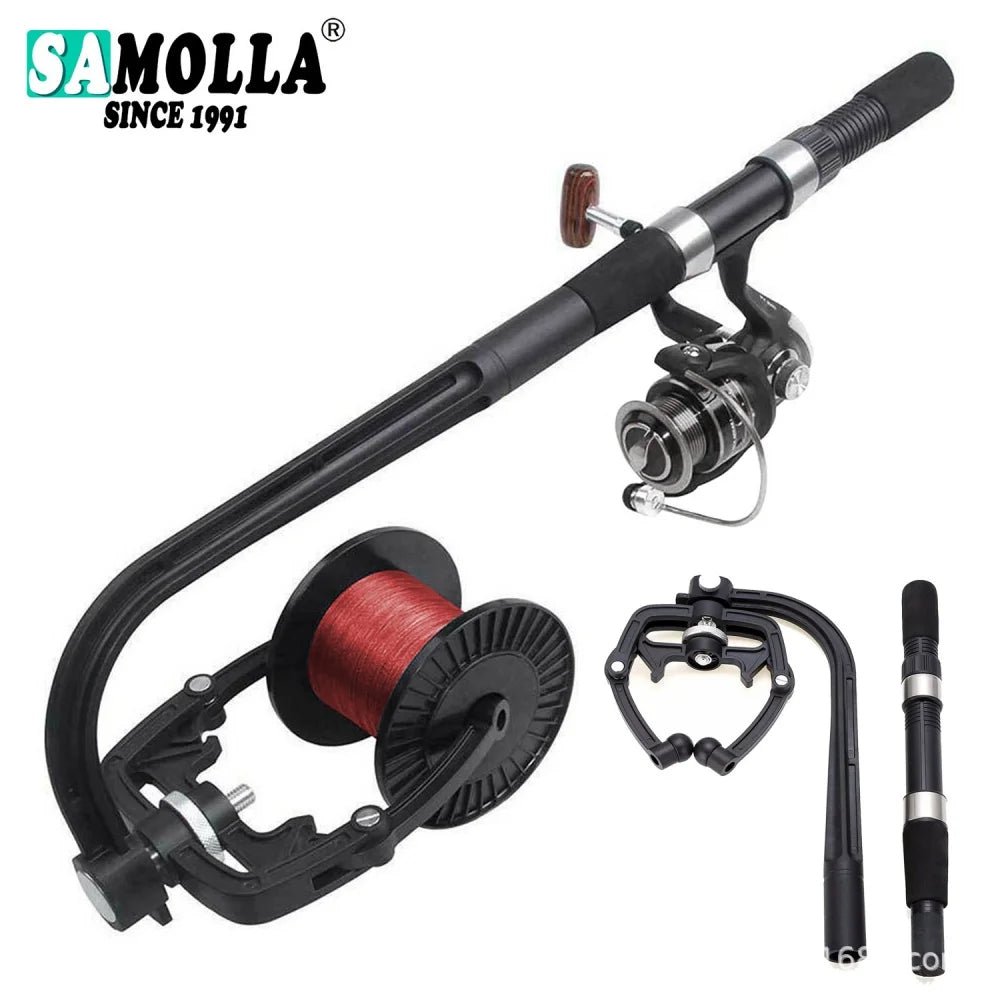 Portable Fishing Line Winder Tool – Reel Spooler for Spinning & Baitcasting Reels