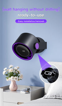TINSOL Wireless Desktop Air Circulator Fan – Quiet Portable Fan for Desk, Wall & Ceiling Use