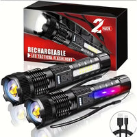 Rechargeable Tactical LED Flashlight for Camping
