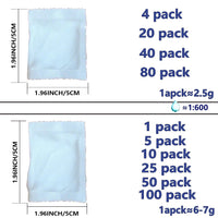 Outdoor Portable Toilet Gel - Absorbent Pee Powder 1-100 Pack