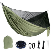 Camping Hammock with Mosquito Net & Rain Fly