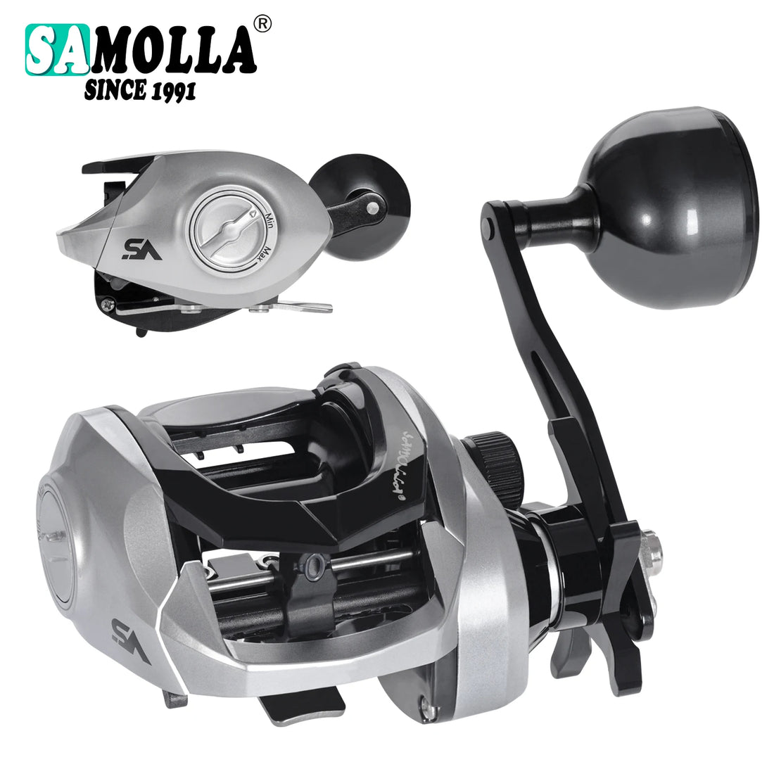 Heavy Duty Saltwater Baitcasting Fishing Reel – Waterproof 15KG Drag Trolling Reel