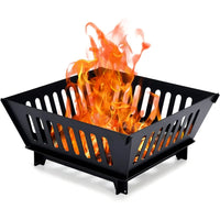 25 Inch Outdoor Fire Pit Wood Burning Campfire Pit