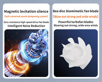 TINSOL Mini Mist Cooling Fan – 360° Adjustable Ice-Cool Humidifier Air Circulator